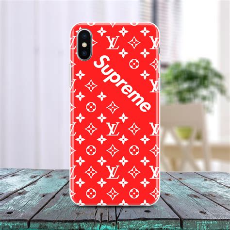 louis vuitton x supreme phone case